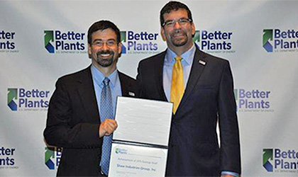 US Department of Energy Honors Shaw Industries for Achieving 25% Energy Reduction
