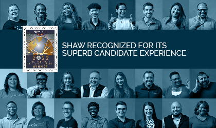 Shaw Named a 2022 Candidate Experience Award Winner  
