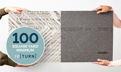 Shaw Lowers re[TURN]® Reclamation Minimum Requirements for EcoWorx® Carpet Tile to 100 Square Yards 