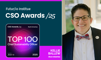 Shaw Industries' Kellie Ballew Named One of North America's Top 100 Chief Sustainability Officers by